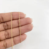 Cadena Singapur 1.15g / 44.5cm / 1mm Oro Amarillo 18K