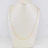 Cadena Singapur 1.15g / 44.5cm / 1mm Oro Amarillo 18K