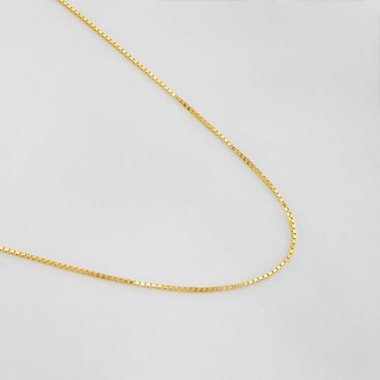 Cadena Veneciana 1.1g / 50cm / 0.5mm Oro Amarillo 18K