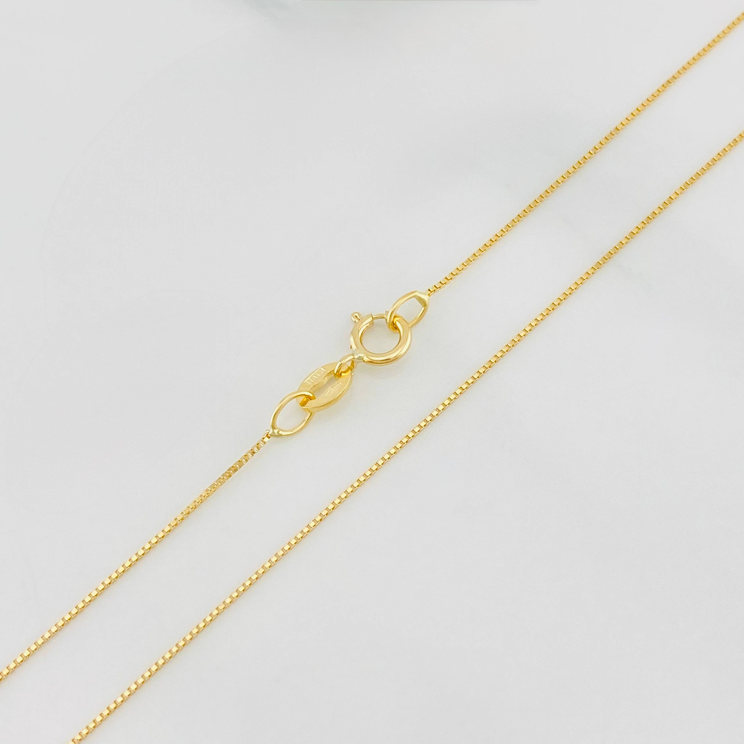Cadena Veneciana 1.15g / 50cm / 0.5mm Oro Amarillo 18K
