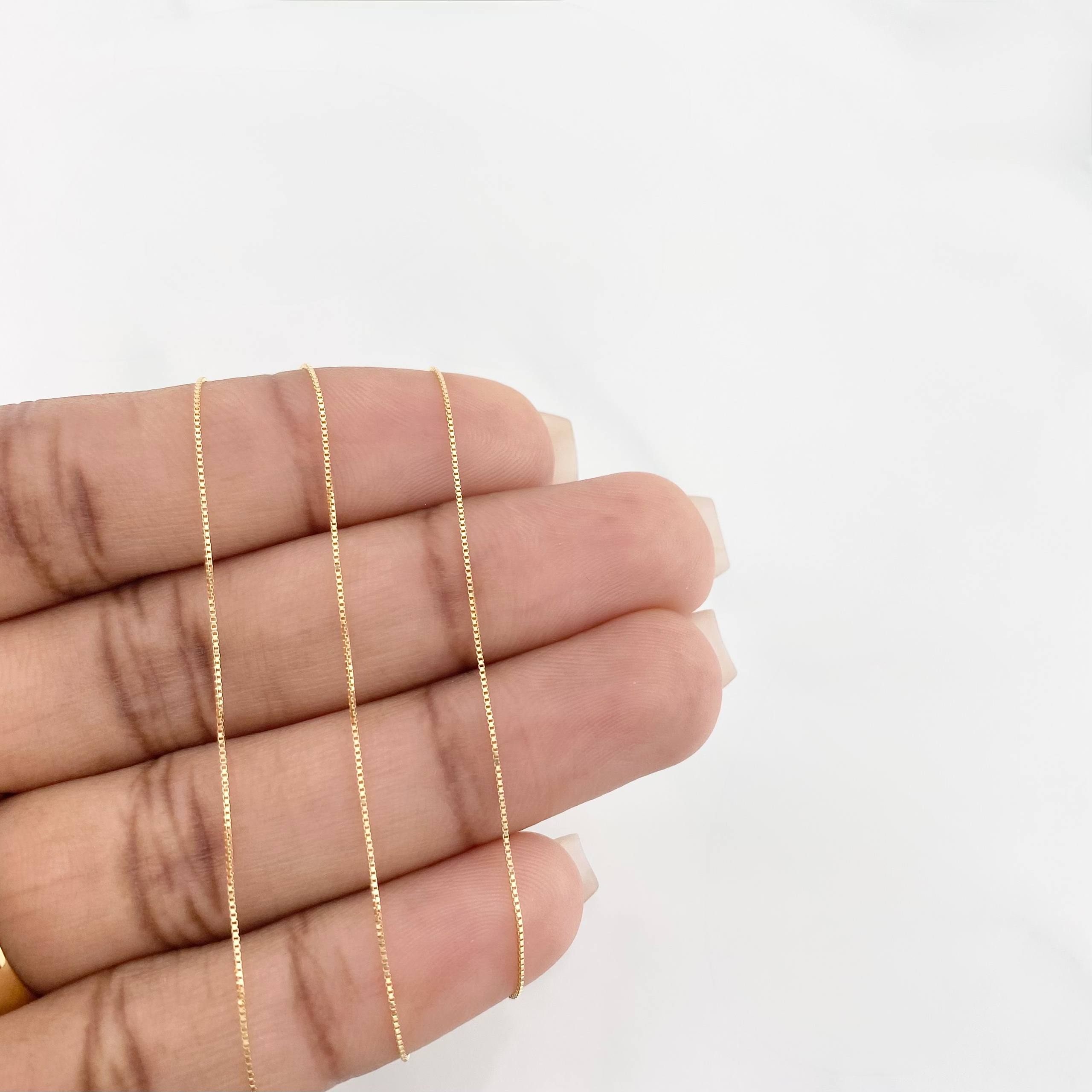Cadena Veneciana 1g / 50.5cm / 0.5mm Oro Amarillo 18K