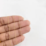 Cadena Veneciana 1.1g / 50cm / 0.5mm Oro Amarillo 18K