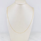Cadena Veneciana 1.1g / 50cm / 0.5mm Oro Amarillo 18K