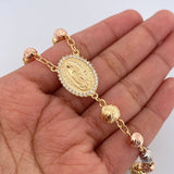 Rosario Virgen Guadalupe 29.45gr / 62cm / Oro 18K $