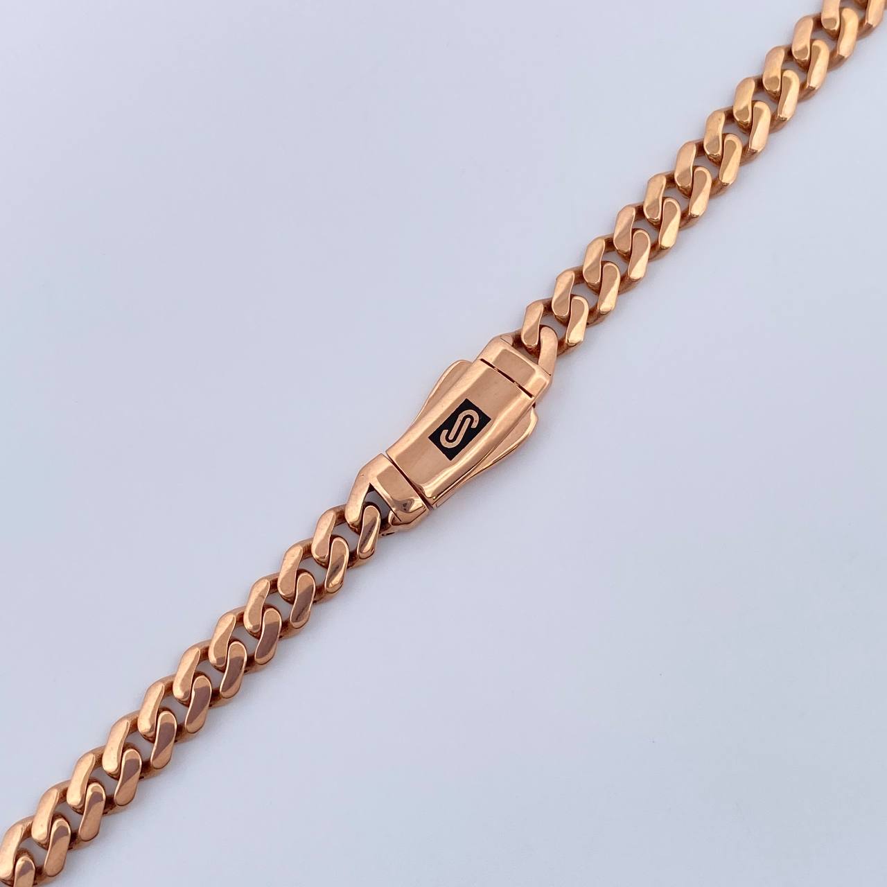 Cadena Cubana Infinito 19.2gr / 61cm / Oro Rosa +4 18K +