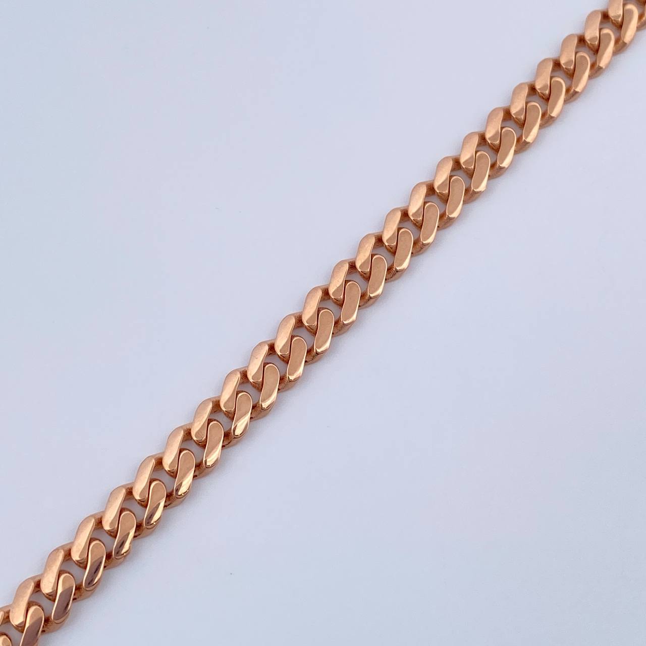 Pulso Cubano Infinito 7.05gr / 20.4cm / Oro Rosa +4 18K +