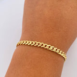 Pulso Cubano Infinito 7.35gr / 20.8cm / Oro Amarillo +4 18K +