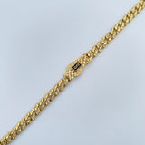 Cadena Cubana Infinito 19.95gr / 61cm / Oro Amarillo +4 18K +