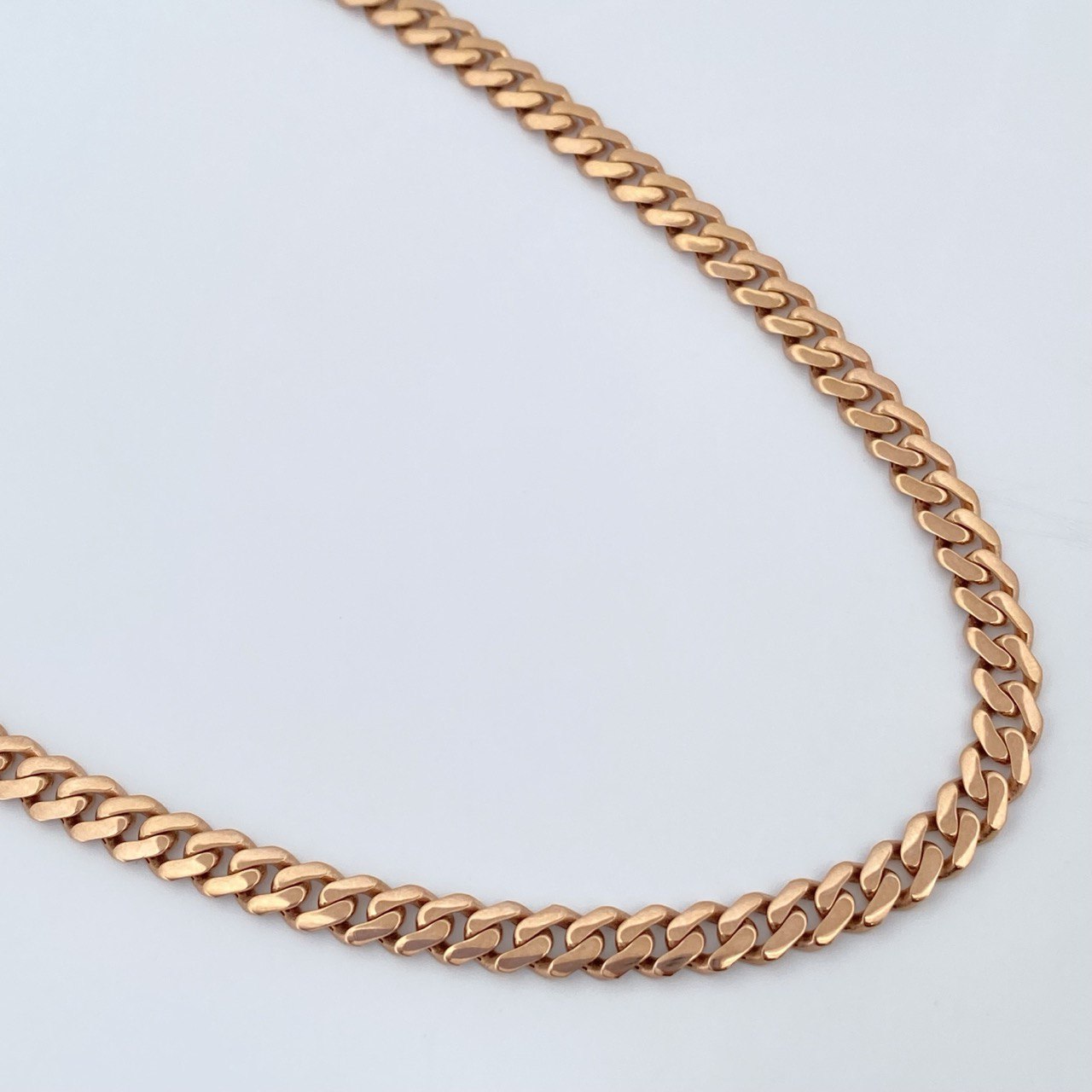 Cadena Cubana Infinito 19.2gr / 61cm / Oro Rosa +4 18K +