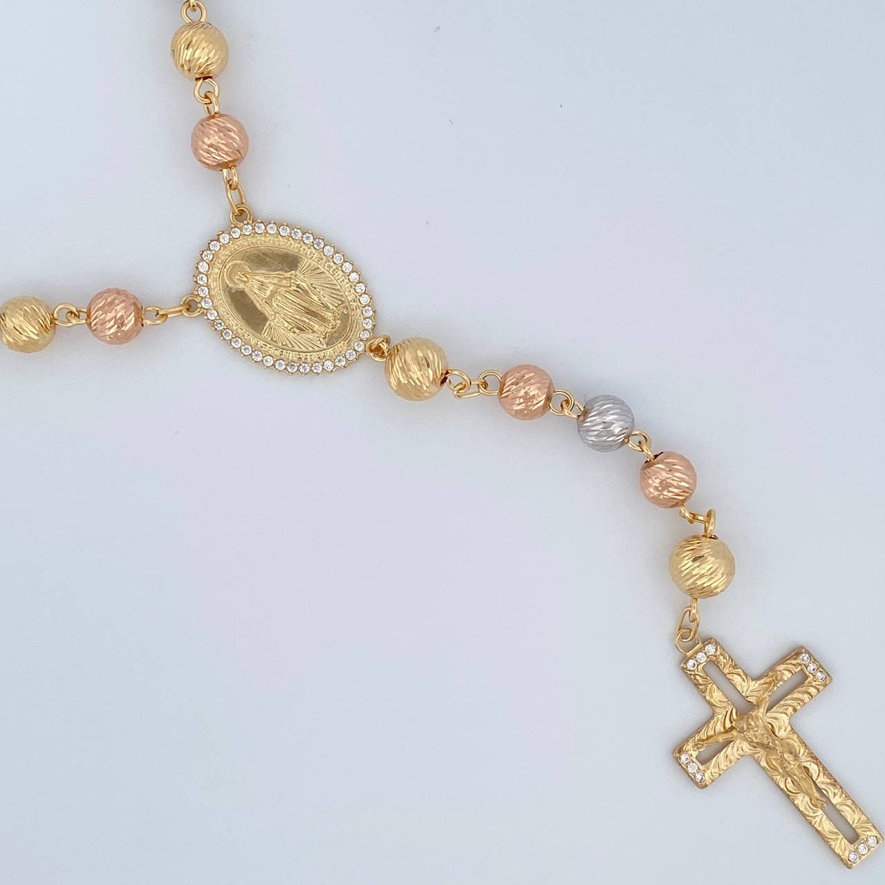 Rosario Virgen Milagrosa 31.95gr / 62.6cm / Oro 18K $