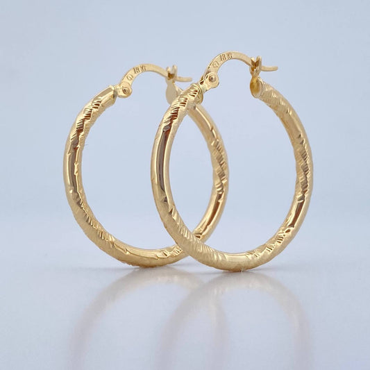 Candongas Abel 2.75gr / 3.2cm / Diamantadas Oro Amarillo 18K &