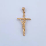 Dije Cruz Cristo 3.65gr / 4.5cm / Oro Amarillo 18K &