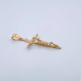 Dije Cruz Cristo 3.65gr / 4.5cm / Oro Amarillo 18K &
