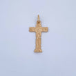 Dije Cruz Cristo Señor De Los Milagros 1.8gr / 3.1cm / Plano Oro Amarillo 18K &