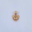 Dije Rostro Oso 3gr / 2.1cm / Circones Verdes Negros Blancos Oro Amarillo 18K &