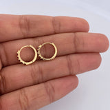 Candongas Parciales 1.05gr / 1.1cm / Rubies 20 Pts Oro Amarillo 18K (Joya) &