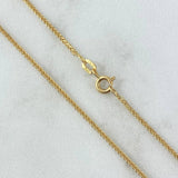 Cadena Franco 4.6gr / 60cm / 1mm Oro Amarillo +3 18K