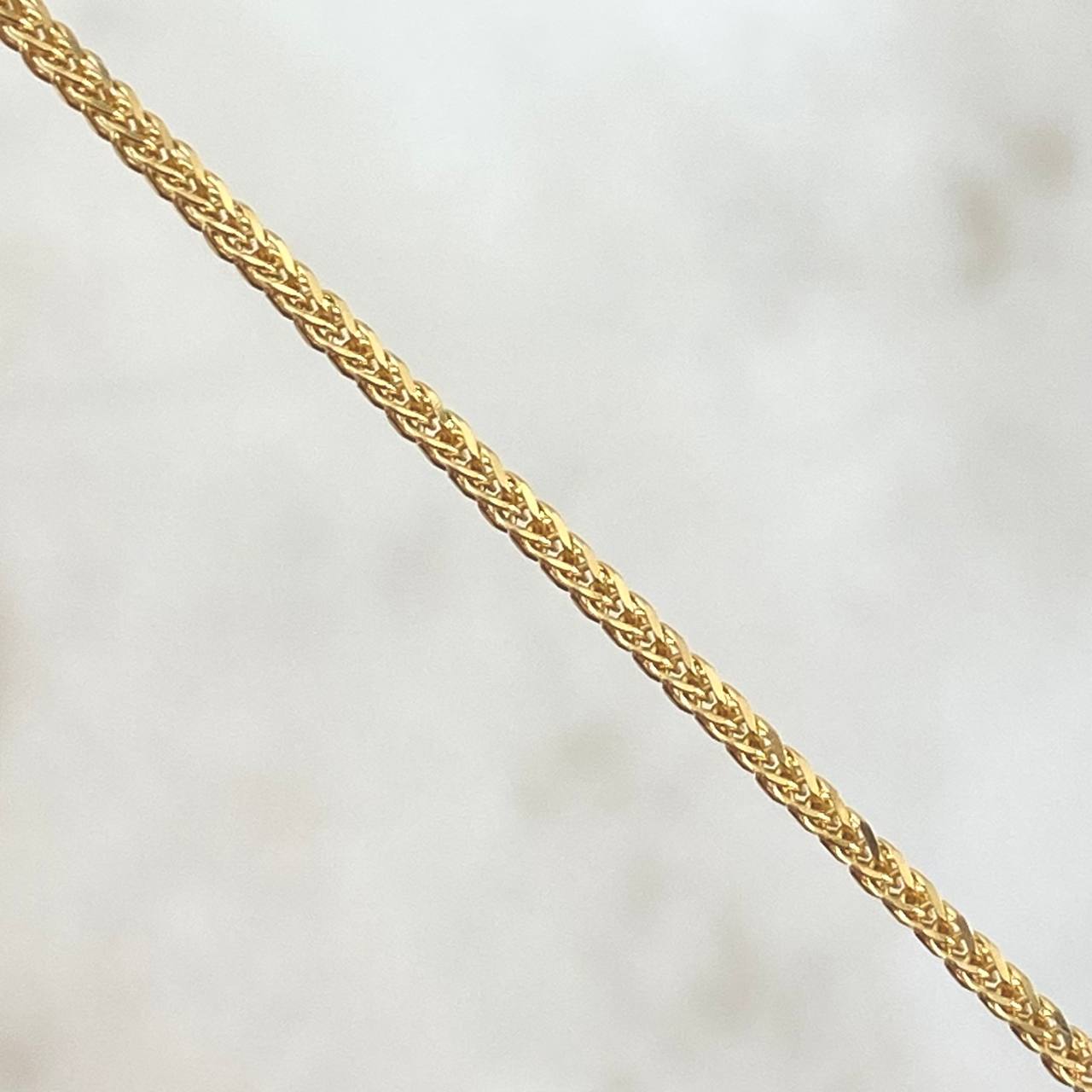 Cadena Franco 4.6gr / 60cm / 1mm Oro Amarillo +3 18K