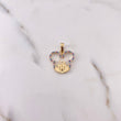 Dije Raton Castillo 2.15gr / 2.4cm / Circones Morados Azules Rosados Oro Amarillo 18K $