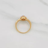 Anillo Halo Circulo 2.4g / T7 Oro Amarillo 18K