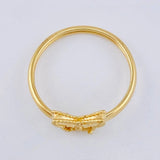 Anillo Mariposa Diamantada 1g / T7 Oro Amarillo 18K