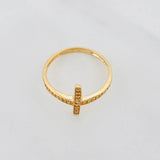 Anillo Cruz 1.9g / T8 Oro Amarillo 18K
