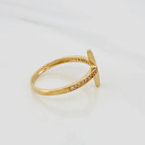 Anillo Cruz 1.9g / T8 Oro Amarillo 18K