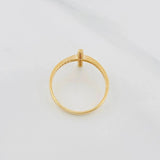 Anillo Cruz 1.9g / T8 Oro Amarillo 18K
