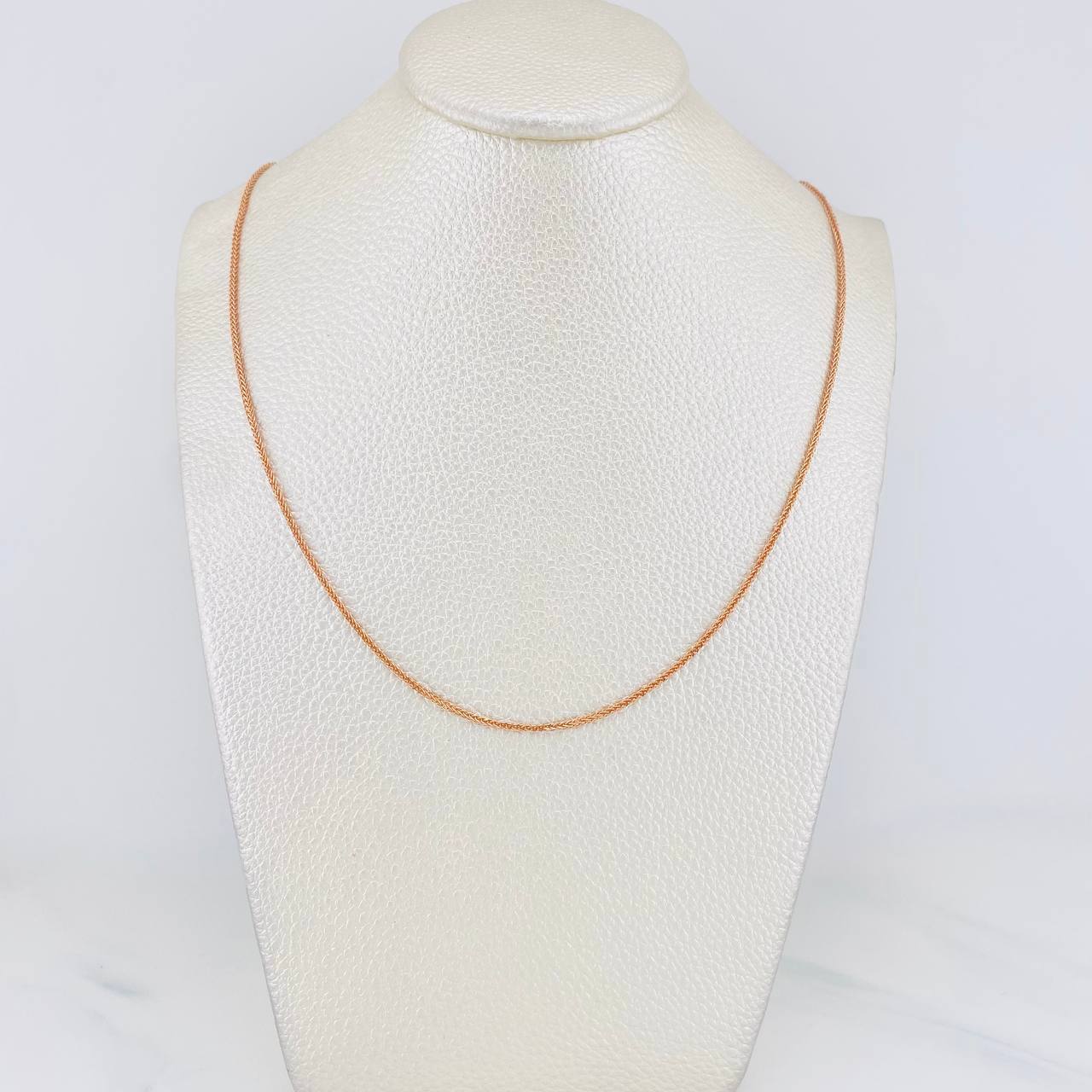 Cadena Franco 3 g / 45 cm / 1 mm Oro Rosa 18K