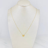 Cadena Aro seguido corazón 1.4g / 45cm-42 cm / 1mm Oro Amarillo 18K