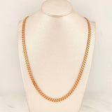 Cadena Cubana Infinito 19 g / 61 cm / 4.8 mm Oro Rosa 18K