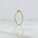 Anillo Trebol Esferas 1.85gr / T6 1/4 / Circones Blancos Oro Amarillo 18K ©