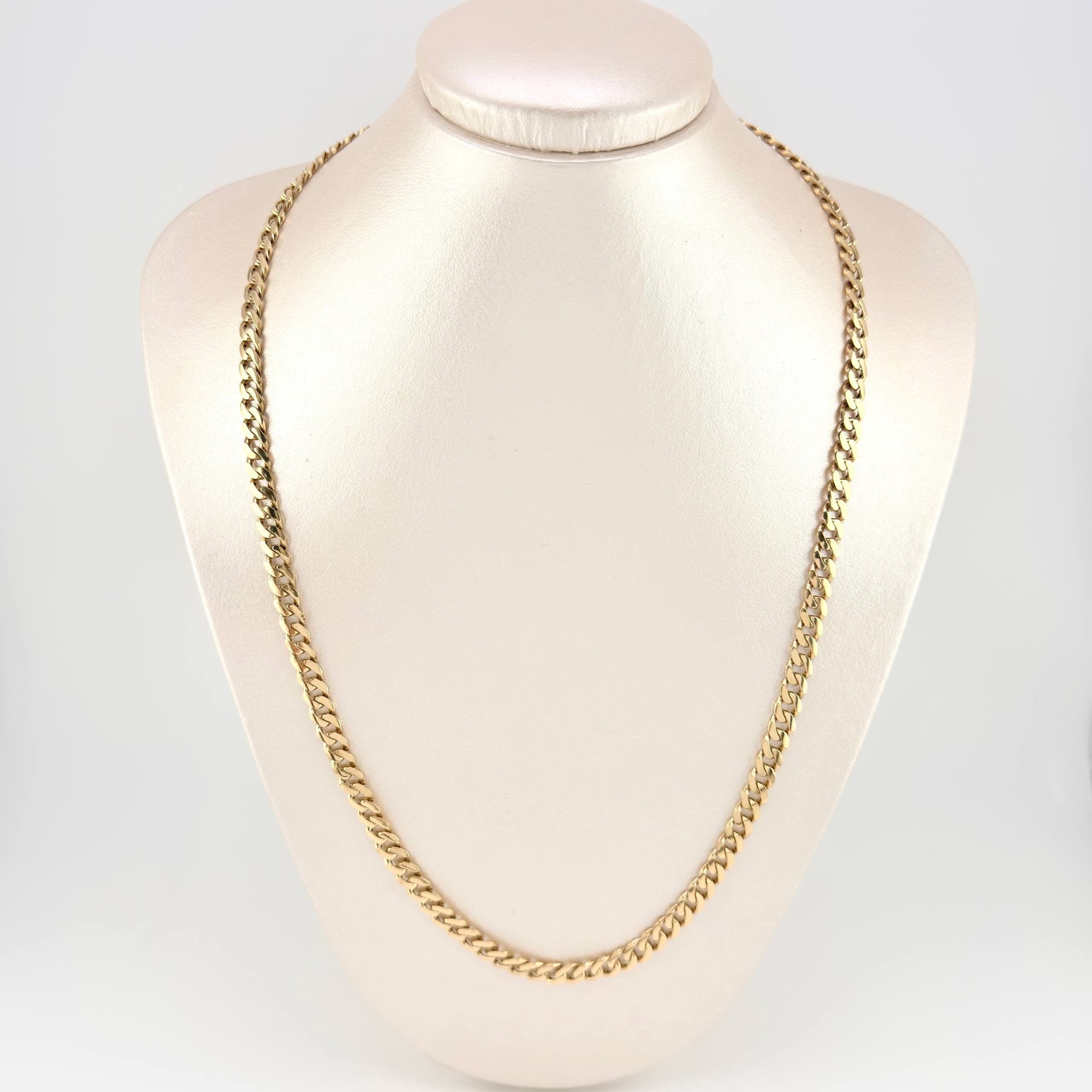 Cadena Cubana 19.65 g / 58.2 cm / 5.9 mm Oro Amarillo 18K