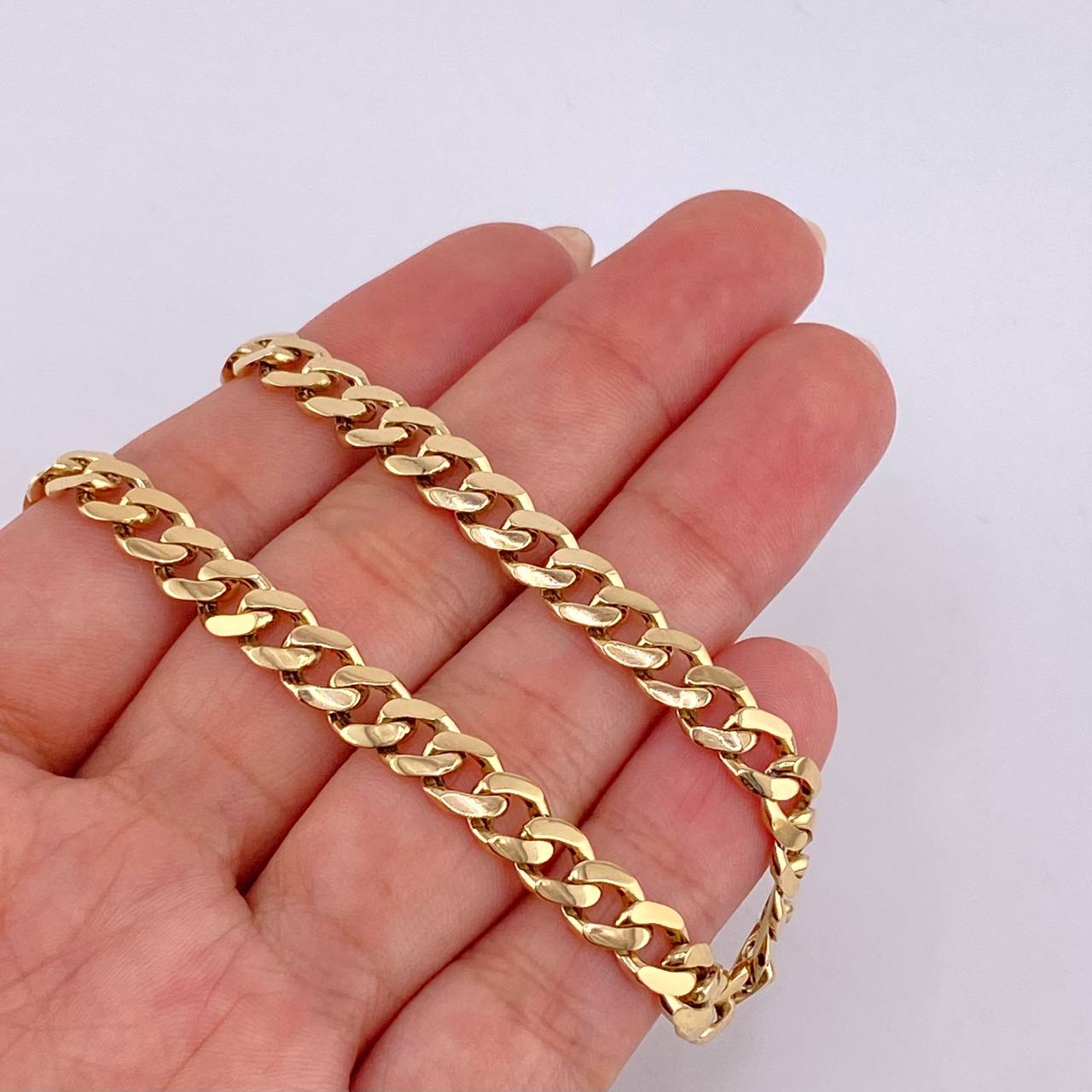 Pulso Cubano 9.6 g / 21.1 cm / 6 mm Oro Amarillo 18K