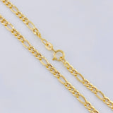 Cadena Figaro 4.85g / 60cm / 2.8mm Oro Amarillo 18K