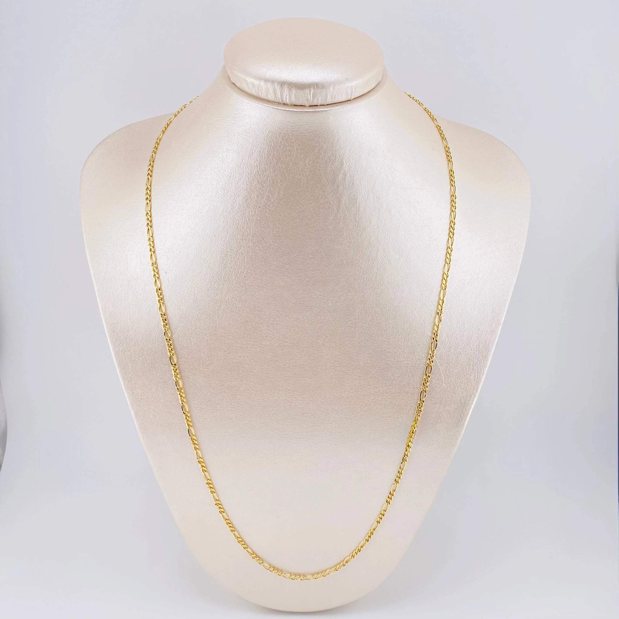 Cadena Figaro 3.5g / 50cm / 3.55mm Oro Amarillo 18K