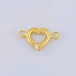 Herraje Corazón 0.35 g / 1.4 cm Oro Amarillo 18K