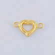 Herraje Corazón 0.35 g / 1.4 cm Oro Amarillo 18K