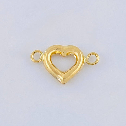 Herraje Corazón 0.3 g / 1.4 cm Oro Amarillo 18K