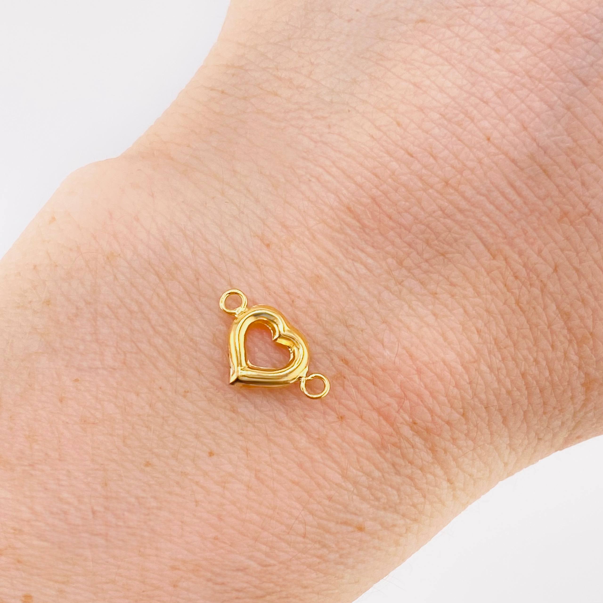 Herraje Corazón 0.35 g / 1.4 cm Oro Amarillo 18K