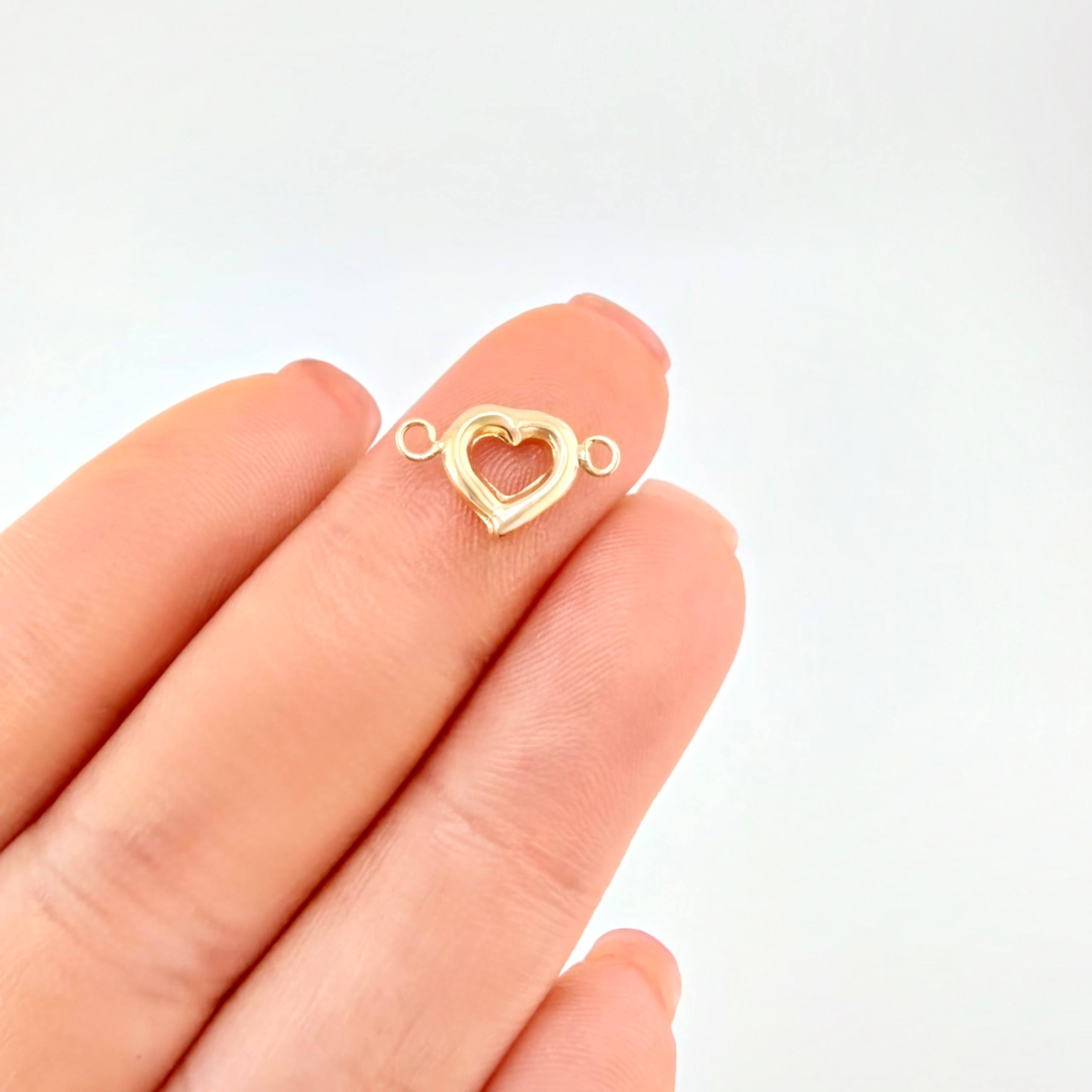 Herraje Corazón 0.35 g / 1.4 cm Oro Amarillo 18K