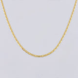 Cadena Escalera Plana 1.9 g / 60 cm / 1.35 mm Oro Amarillo 18K