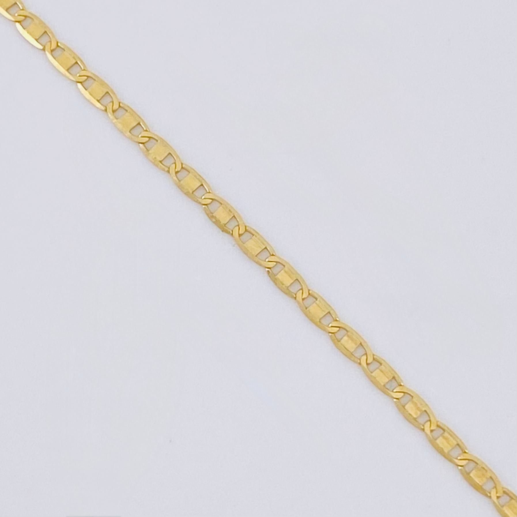 Cadena Escalera Plana 1.95 g / 60 cm / 1.35 mm Oro Amarillo 18K