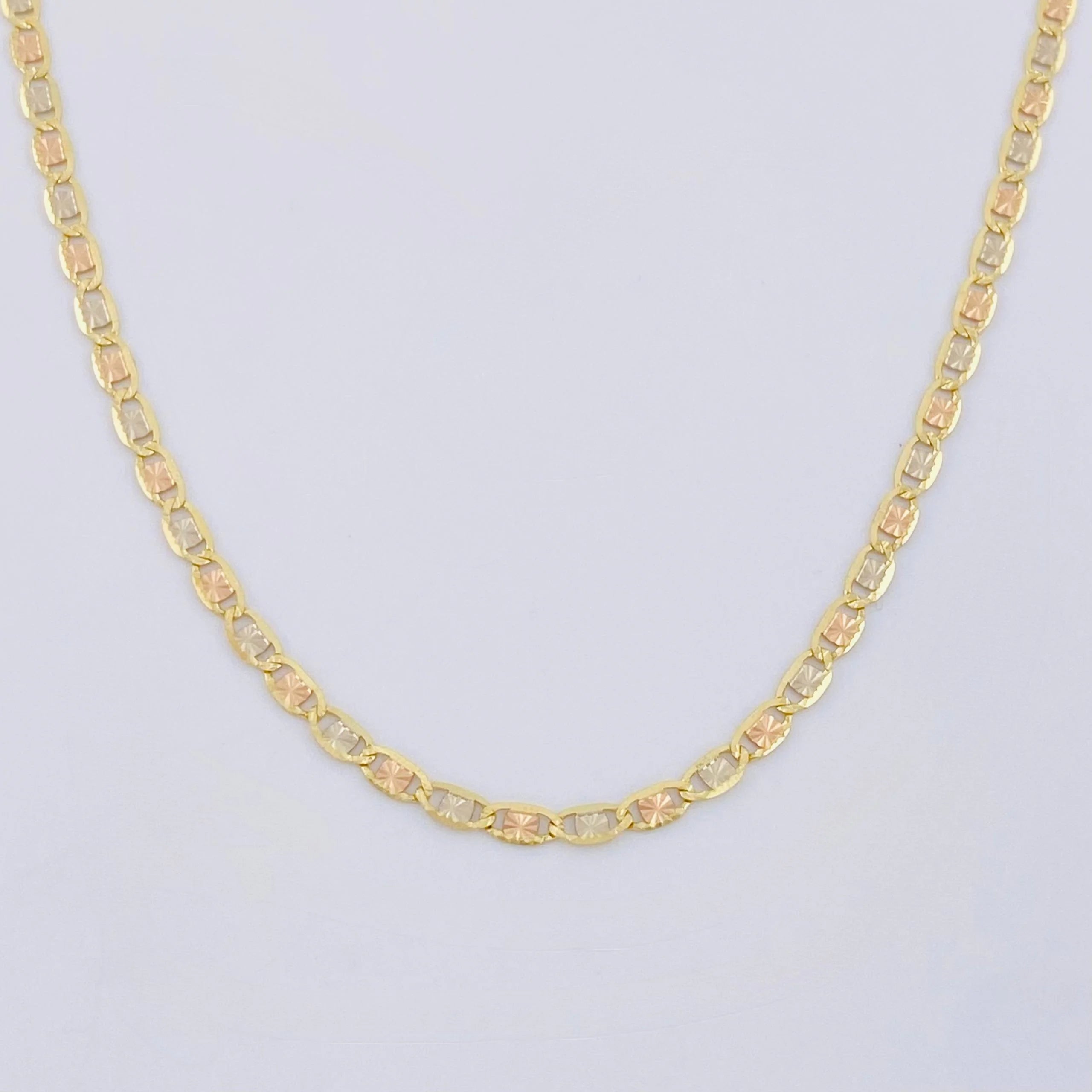 Cadena Escalera Plana 4.1 g / 45.5 cm / 2.15 mm Tres Oros 18K