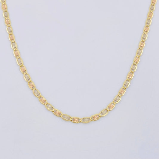 Cadena Escalera Plana 2.85 g / 45 cm / 2.2 mm Tres Oros 18K