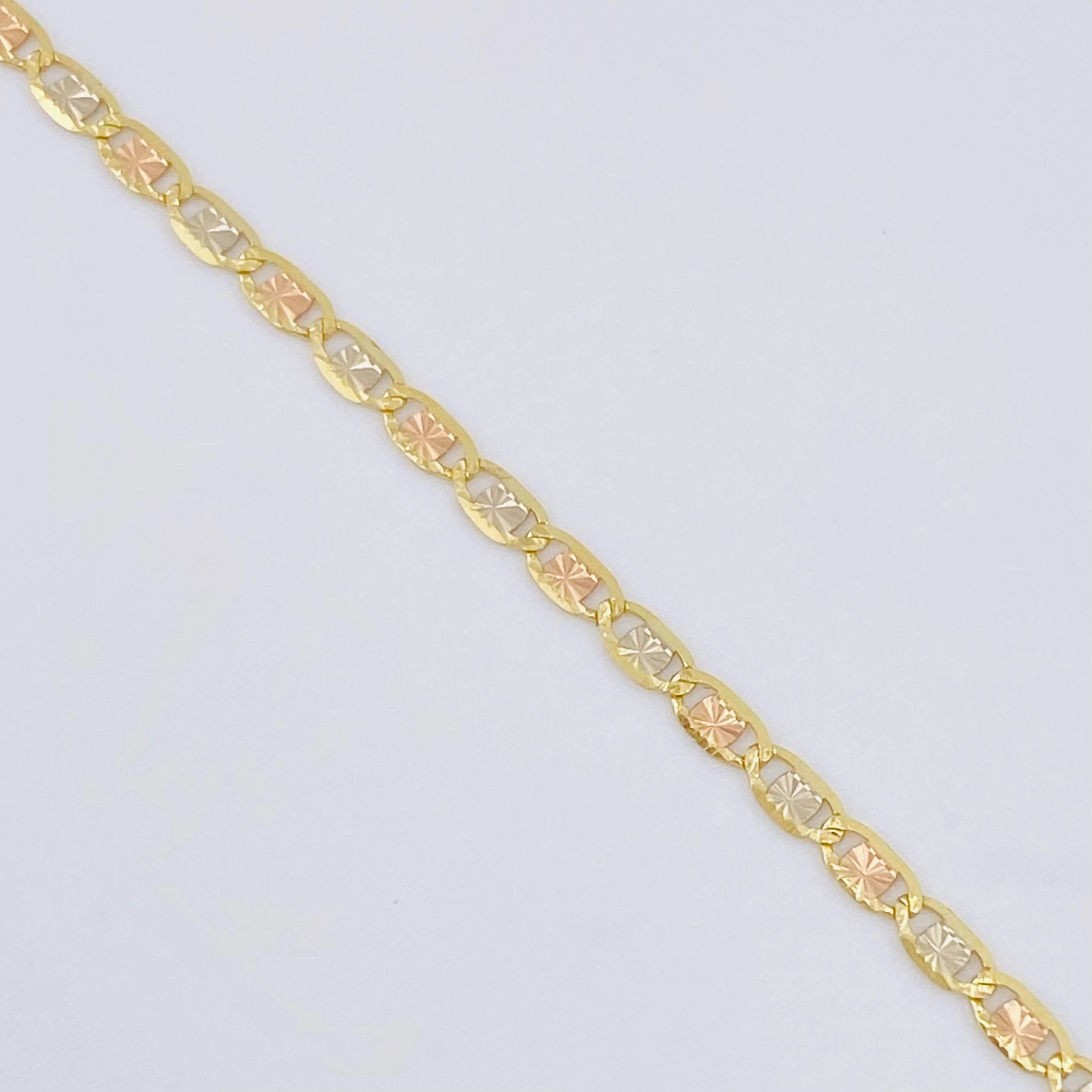 Cadena Escalera Plana 4.1 g / 45.5 cm / 2.15 mm Tres Oros 18K