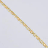 Cadena Escalera Plana 4.1 g / 45.5 cm / 2.15 mm Tres Oros 18K