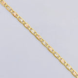 Cadena Escalera Plana 2 g / 45 cm / 1.55 mm Tres Oros 18K