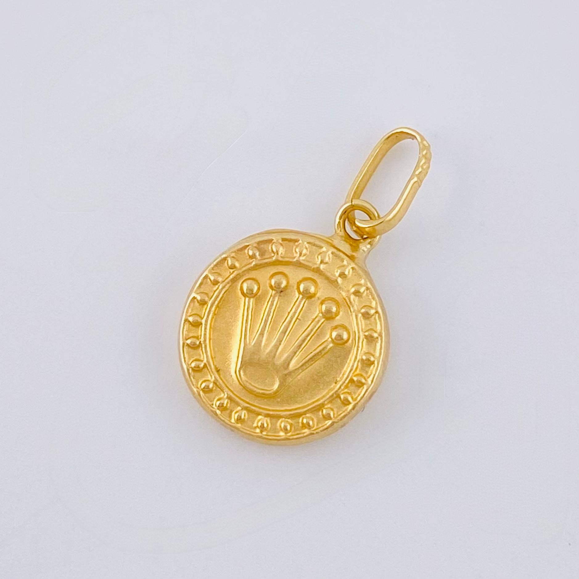 Dije Corona 0.55 g / 1.7 cm Oro Amarillo 18K