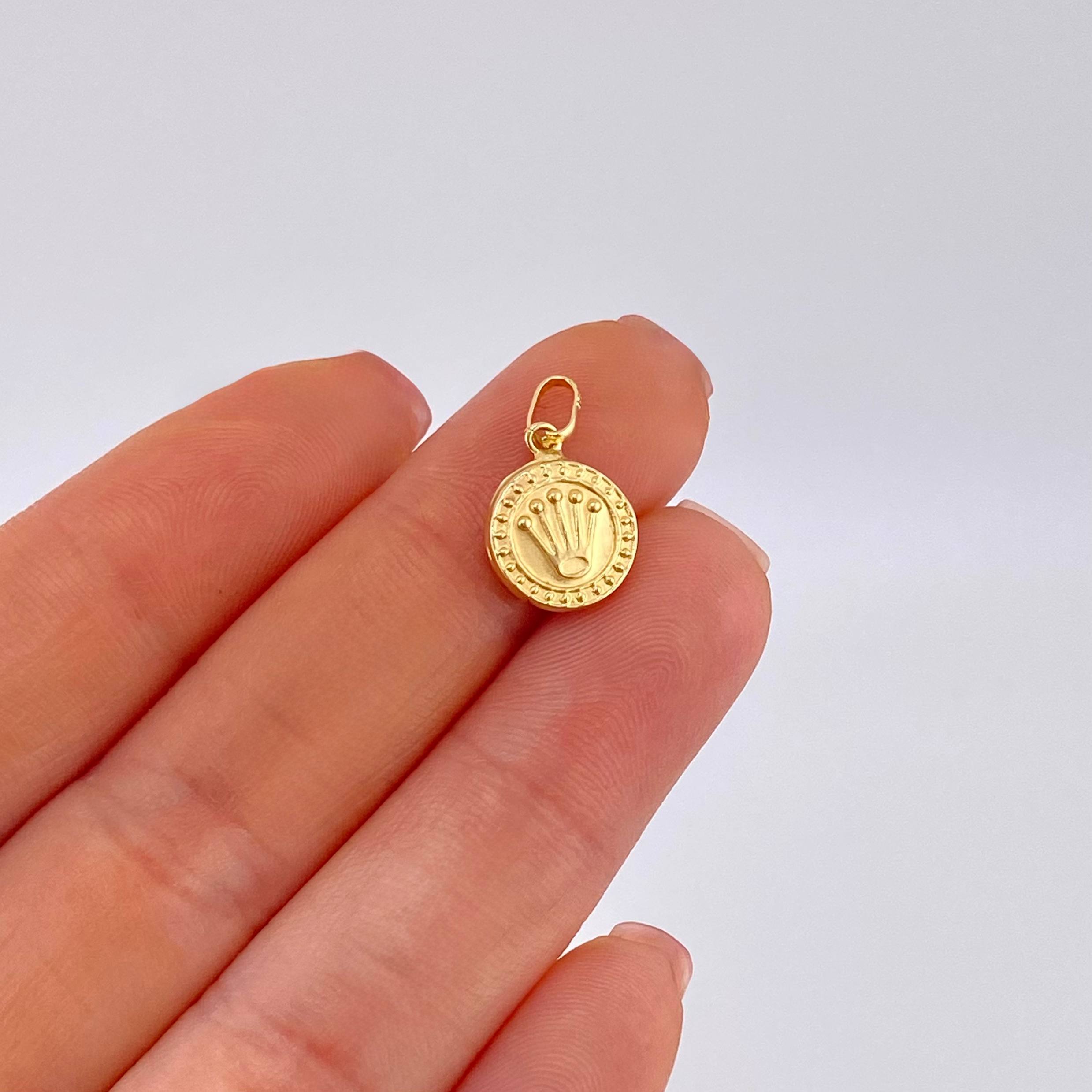 Dije Corona 0.5 g / 1.7 cm Oro Amarillo 18K